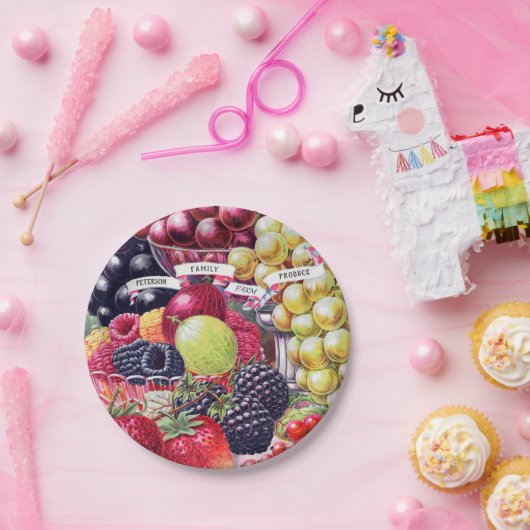  heerlijk fruit papieren bordje (Feest)