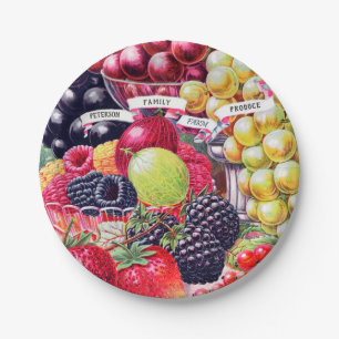 heerlijk fruit papieren bordje