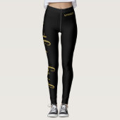 Heerlijk Geborsteld Script Glitter Moeder van de b Leggings (Voorkant)