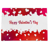 Heerlijk Gelukkig Valentijnsdag Harten Grote Gift  Large Cadeautasje (Voorkant)
