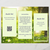 Heerlijk Gezonde Zonneschijn Gras  Flyer (Achterkant)