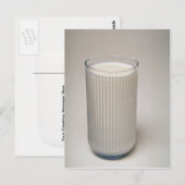 Heerlijk glas melk briefkaart (Voorkant / Achterkant)