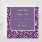 Heerlijk Goud Bloemen Save The Date (Achterkant)