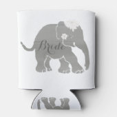 Heerlijk grijs  olifant bruid blikjeskoeler (Achterkant)