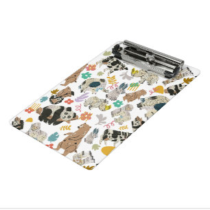 Heerlijk grillig gerecycled kunstdier mini klembord