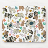 Heerlijk grillig gerecycled kunstdier muismat (Voorkant)