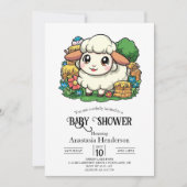 Heerlijk grillig schaap Baby shower Kaart (Voorkant)