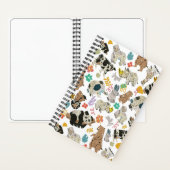 Heerlijk grillige gerecyclede kunst Animal Spiral Notitieboek (Binnen)