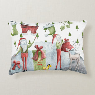 Heerlijk grillige Kerstmis Decor gepersonaliseerd Accent Kussen