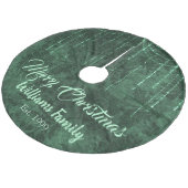 Heerlijk groen Vrolijk Kerstfeest Bloemen Fleece Kerstboom Rok (Gekanteld)