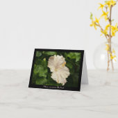 Heerlijk groot Bleek Hibiscus Wenskaart Kaart (Gele Bloem)
