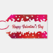 Heerlijk Happy Valentine's Day Hearts - Cadeau Lab Cadeaulabel (Achterkant Horizontaal)