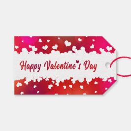 Heerlijk Happy Valentine's Day Hearts - Cadeau Lab Cadeaulabel