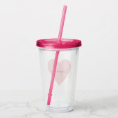 Heerlijk hart acryl drinkbeker (Achterkant)