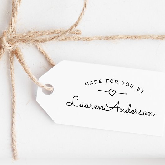 Heerlijk Hart Handgemaakte Zelfgemaakte Gemaakt vo Zelfinktende Stempel