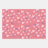 Heerlijk hart & hartelijke liefde inpakpapier vel (Voorkant 2)