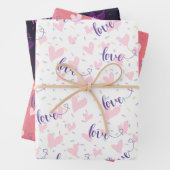 Heerlijk hart & hartelijke liefde inpakpapier vel (In situ)