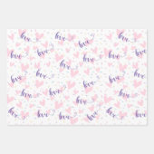 Heerlijk hart & hartelijke liefde inpakpapier vel (Voorkant)