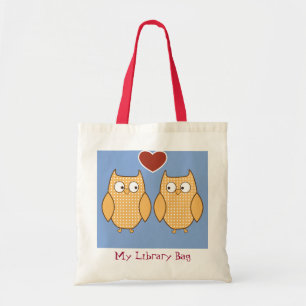 Heerlijk hart houdt van schattige kinder bibliothe tote bag