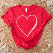Heerlijk Hart Rood Shirt, Valentijnse  Cadeau voor