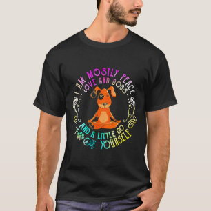 Heerlijk Hondenfeest Ik ben vooral Peace Love en G T-shirt