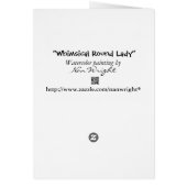 Heerlijk in vorm Lady card (Achterkant)