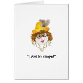 Heerlijk in vorm Lady card (Voorkant)