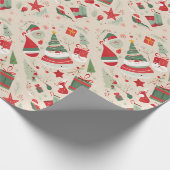 Heerlijk kerst inpakpapier. cadeaupapier (Hoek)