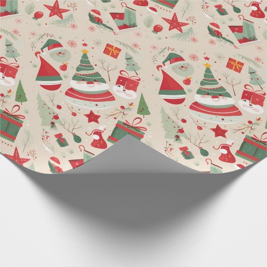 Heerlijk kerst inpakpapier. cadeaupapier (Hoek)