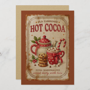 Heerlijk kerstfeest in een  look feestdagenkaart