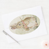 HEERLIJK KONIJN, ANTIEK KONIJNENKONIJN STICKER (Envelop)