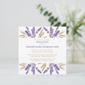 Heerlijk Lavendel & Tarwe repetitie diner Kaart (Staand voorkant)