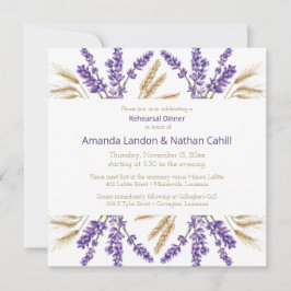 Heerlijk Lavendel & Tarwe repetitie diner Kaart