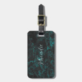 Heerlijk lichtblauw bagagelabel (Voorkant verticaal)