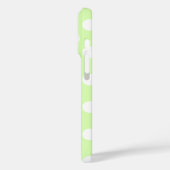 Heerlijk lichtgroen met grote witte stippen Case-Mate iPhone case (Achterkant / Links)
