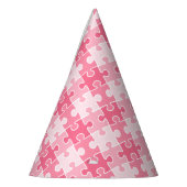 Heerlijk lief roze puzzels stuk feesthoedjes (Links)