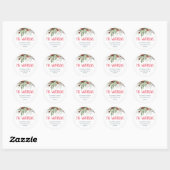Heerlijk loof vakantie retour adres sticker (Vel)