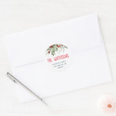 Heerlijk loof vakantie retour adres sticker (Envelop)