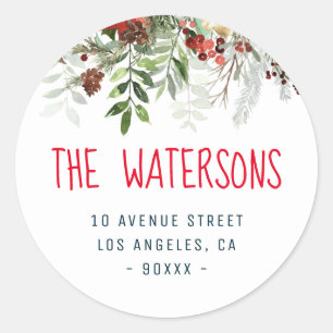 Heerlijk loof vakantie retour adres sticker