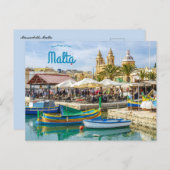 Heerlijk Marsaxlokk Malta Briefkaart (Voorkant / Achterkant)