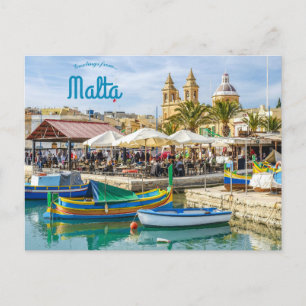 Heerlijk Marsaxlokk Malta Briefkaart