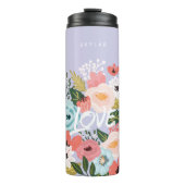 Heerlijk mooi botanisch bloeiend bloemmotief thermosbeker (Voorkant)