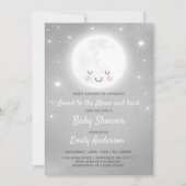 Heerlijk naar de maan en terug Baby shower Kaart (Voorkant)