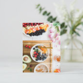 heerlijk ontbijt briefkaart (Staand voorkant)