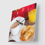 heerlijk ontbijt vierkante klok (Hoek)