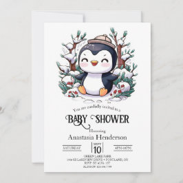 Heerlijk Penguin Baby shower Kaart