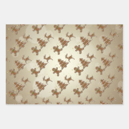 Heerlijk peperkoek koekjes patroon inpakpapier vel