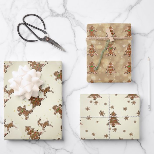 Heerlijk peperkoek koekjes patroon inpakpapier vel (Voorkant)