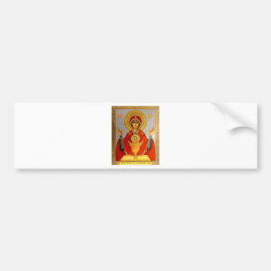 heerlijk pictogram heilige brij en kind bumpersticker