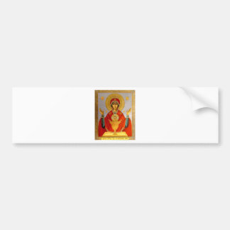 heerlijk pictogram heilige brij en kind bumpersticker